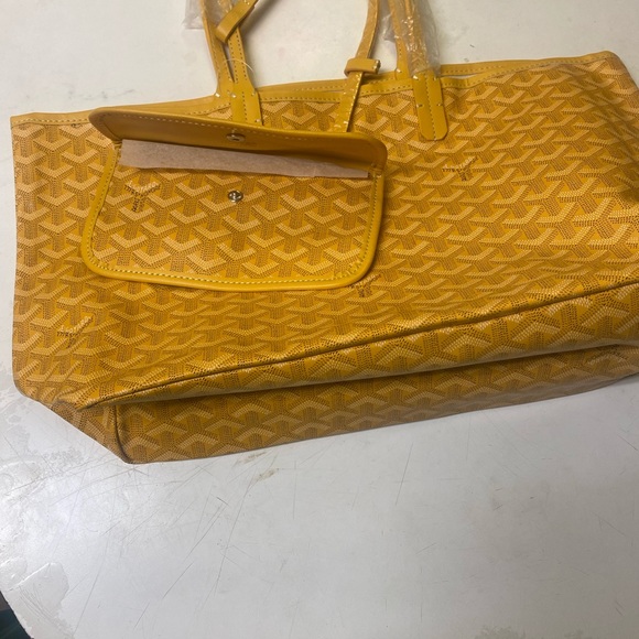 Model goyard Tote canvas bags yellow medium - Picture 4 of 8